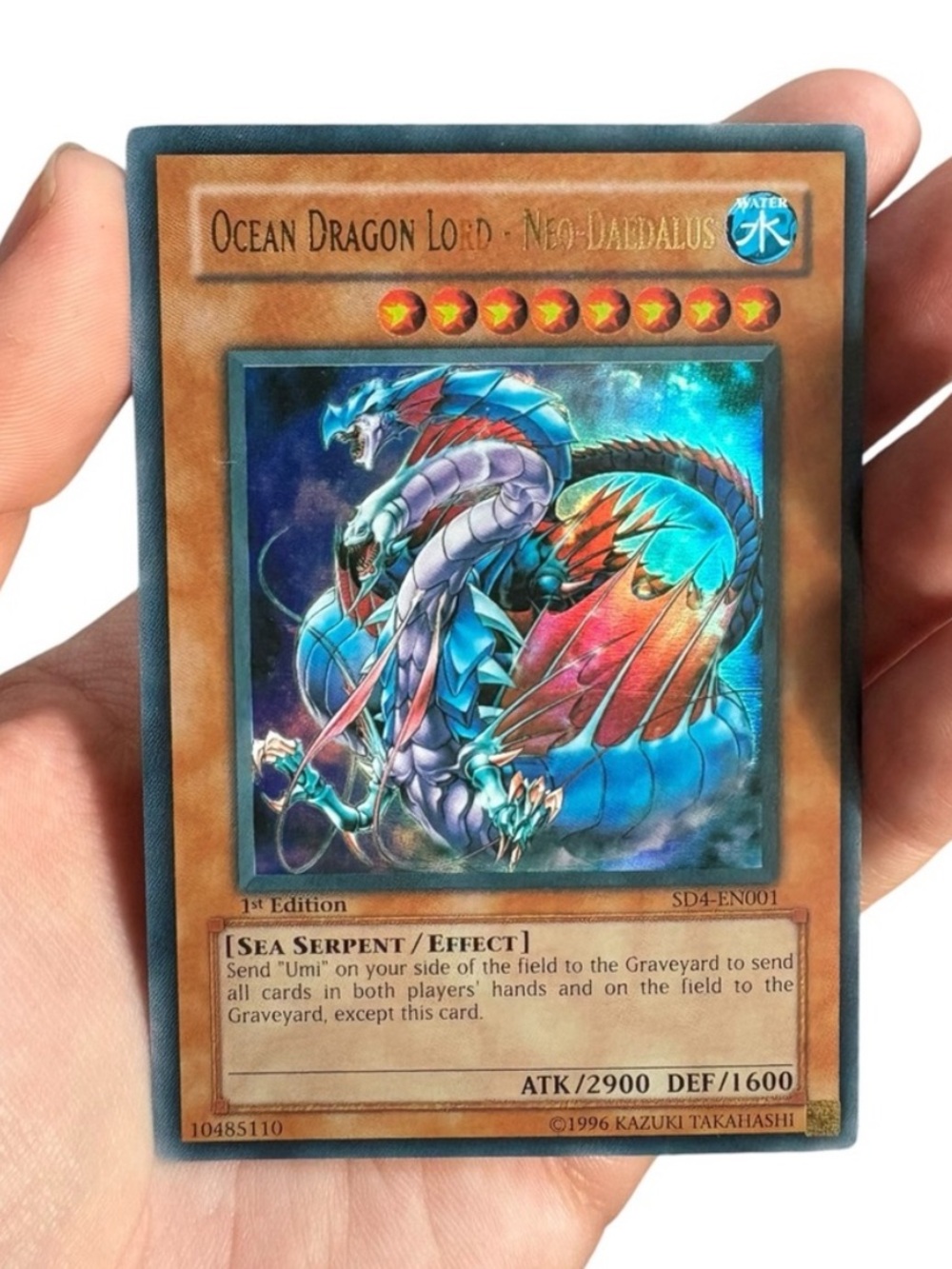 Yu-Gi-Oh Ocean Dragon Lord Neo-Daedalus SD4-EN001 1st Edition Ultra Rare